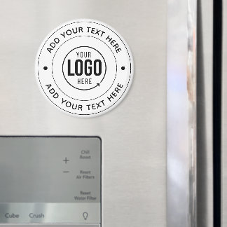🧲 Logo und Text | Personalisiertes Branding Magnet