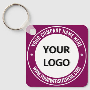 Logo und Textwerbung Ihr Business-Schlüsselanhänge Schlüsselanhänger