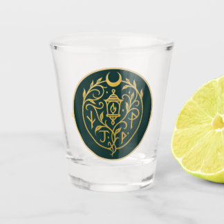 Logo und Titel für Blackbris-Lesegeräte Schnapsglas