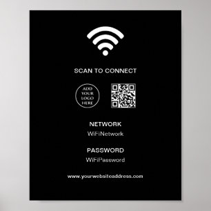 Logo-Unternehmen Corporate Scan Connect WiFi Poster