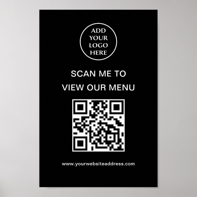 Logo-Unternehmen Corporate Scan Me View Poster (Vorne)
