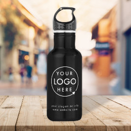 Logo | Unternehmen Minimalistisch Edelstahlflasche