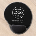 Logo | Unternehmen Minimalistisch Gel Mousepad<br><div class="desc">Ein einfaches,  individuelles schwarzes Geschäftsmodell in modernem minimalistischem Stil,  das mit Ihrem Firmenlogo und Text leicht aktualisiert werden kann. Wenn Sie Hilfe bei der Personalisierung dieses Produktes benötigen,  kontaktieren Sie mich bitte über den unten stehenden Nachrichtenkopf und ich werde Ihnen gerne weiterhelfen.</div>