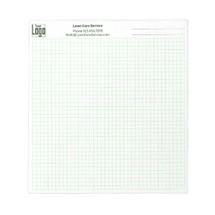 Logo Unternehmen Notiz Gitter Grafik Notizblock