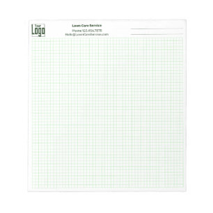 Logo Unternehmen Notiz Gitter Grafik Notizblock