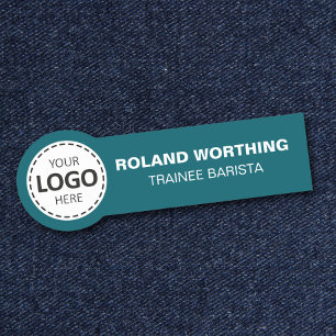 Logo-Upload - Aquamarines, einfaches und modernes Namensschild