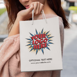 Logo-Upload benutzerdefiniertes Geschäftspapier Kleine Geschenktüte