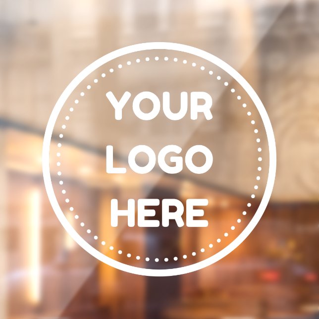 Logo-Upload Firmenlogo für Unternehmen benutzerdef Fensteraufkleber (Blatt 2)