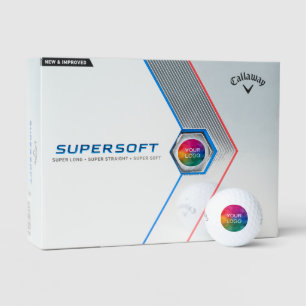 Logo-Upload hier hinzufügen Callaway Supersoft Vor Golfball