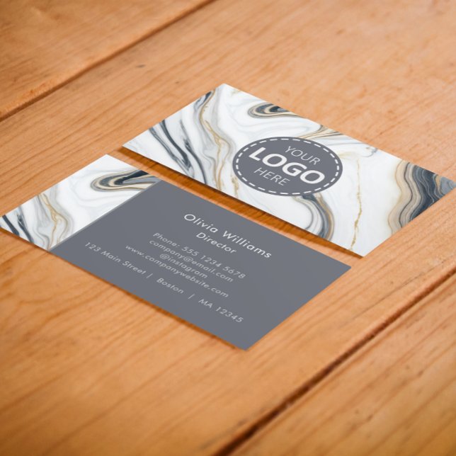Logo-Upload/Marmorrücklauf-Visitenkarte Visitenkarte (Von Creator hochgeladen)