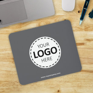 Logo-Upload Modernes, einfaches Grau Mousepad