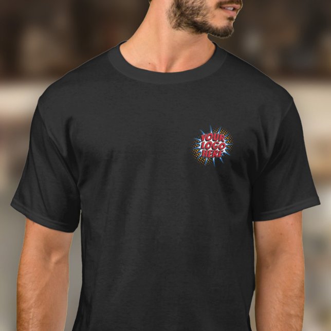 Logo-Upload-Vorlage - Schwarzes Personal T-Shirt (Von Creator hochgeladen)