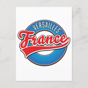 Logo Versailles Frankreich Einladungspostkarte