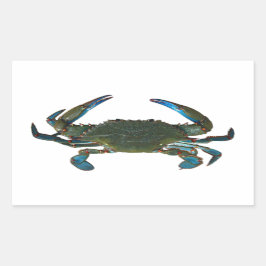 Logo von Atlantic Blue Crab Rechteckiger Aufkleber