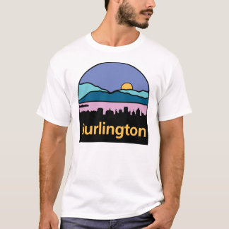 Logo von Burlington, Vermont-Aufkleber T-Shirt