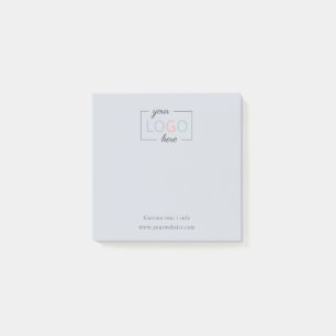 Logo von Custom Business Company Dusty Blue Post-it Klebezettel
