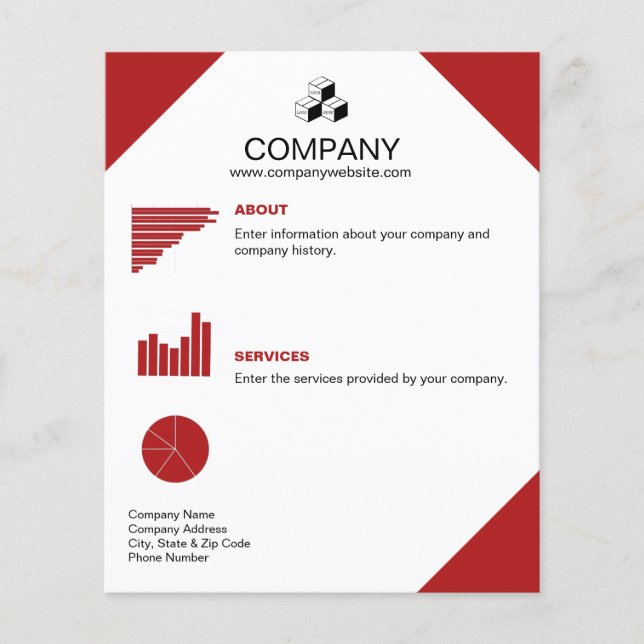 Logo von Editable Company Flyer (Vorne)