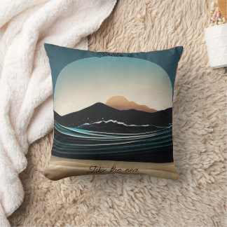 Logo von Fierce Minimalistisch Monta Beach Ocean W Kissen