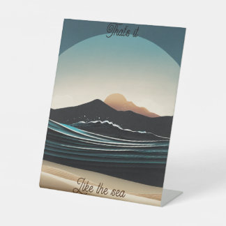 Logo von Fierce Minimalistisch Monta Beach Ocean W Sockelschild