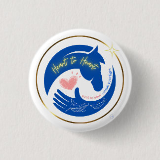 Logo von Horse Heart to Heart Healing Vibes Button