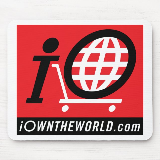 Logo von iOwnTheWorld.com Mousepad (Vorne)