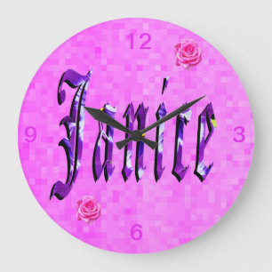 Logo von Janice Girls Große Wanduhr