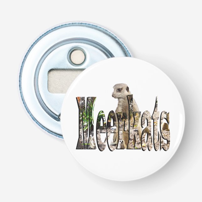Logo von Meerkats, Flaschenöffner (Vorderseite)