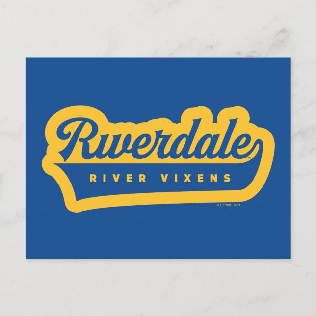 Logo von Riverdale River Vixens Postkarte (Vorderseite)