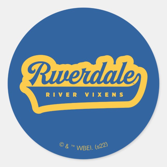 Logo von Riverdale River Vixens Runder Aufkleber (Vorderseite)