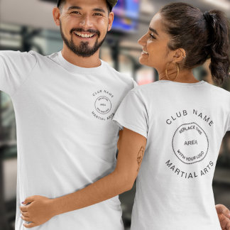 Logo-Vorderseite und Rückseite für den Namen von M T-Shirt