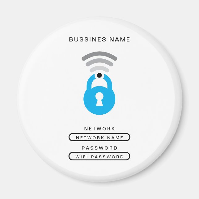 Logo-Vorlage für WiFi-Schlüssel Magnet (Vorne)