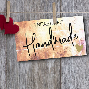 Logo-Vorlage Handgefertigte Handwerkskunst Regenbo Visitenkarte