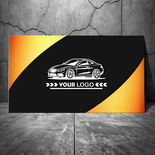 Logo-Vorlage Orange Elegant Beruflich Stilvoll Visitenkarte