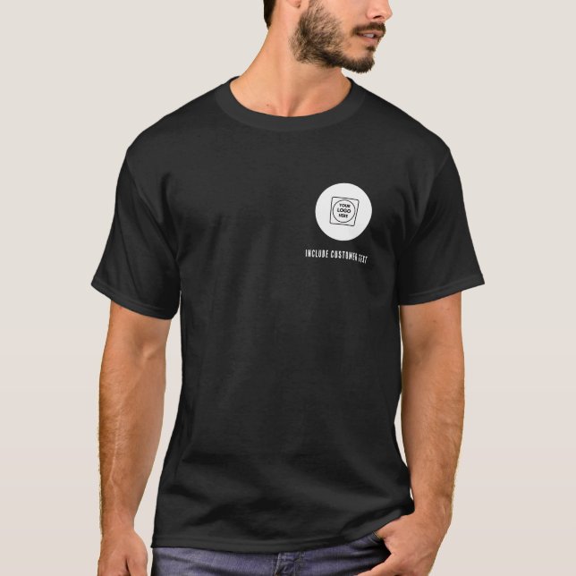 Logo-Wappen-Branding-Mitarbeiter-T-Shirt T-Shirt (Vorderseite)