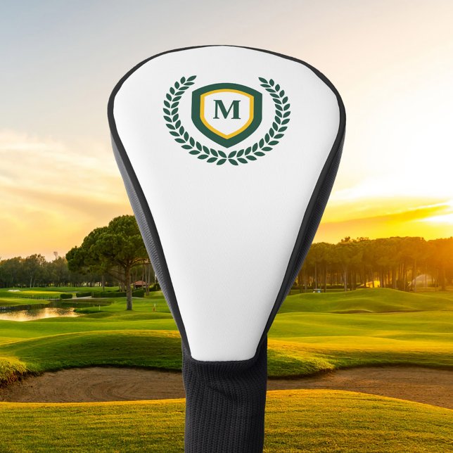 Logo-Wappen für Green und Gold Monogram Golf Headcover (Von Creator hochgeladen)