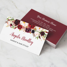 Logo "Watercolor Burgundy Floral Facebook Instagra