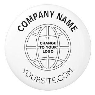 LOGO-WEBADRESSE personalisierter UNTERNEHMEN Keramikknauf