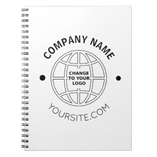 LOGO-WEBADRESSE personalisierter UNTERNEHMEN Notizblock