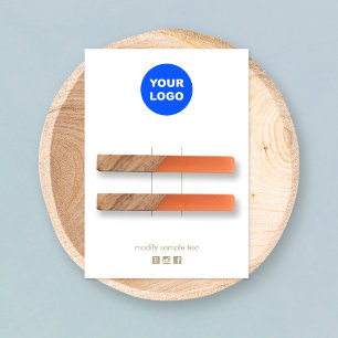 Logo-weiße Frisur-Clip-Barrett-Display-Karte hinzu