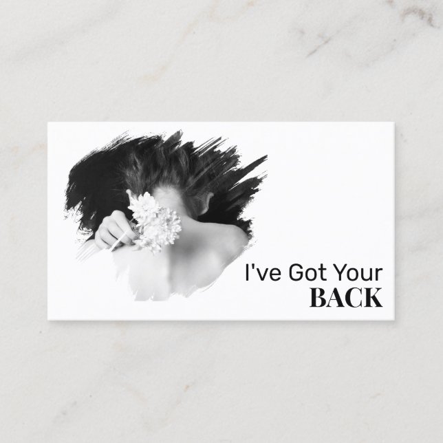 *~* Logo Wellness-Center QR Chiropraktiker Chiropr Visitenkarte (Vorderseite)