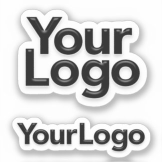 Logo-Werbeaktion für kleine Unternehmen Marketing Aufkleber
