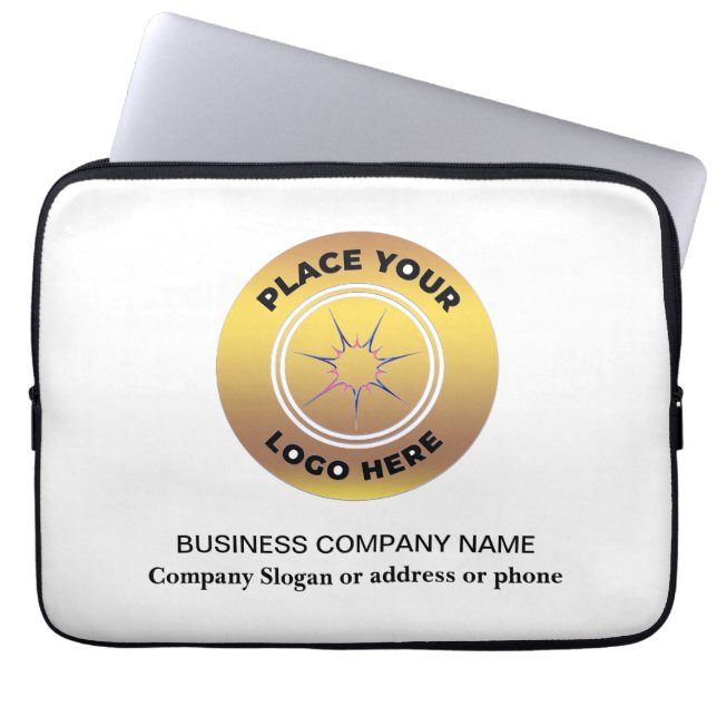 Logo-Werbeaktion für Unternehmen Laptopschutzhülle (Vorderseite)