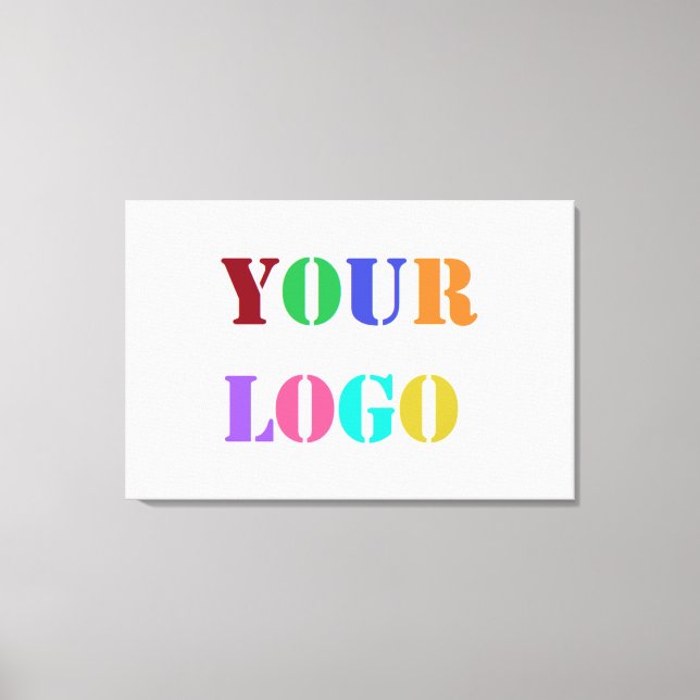 Logo-Werbefirma Canvas Print Leinwanddruck (Vorderseite)
