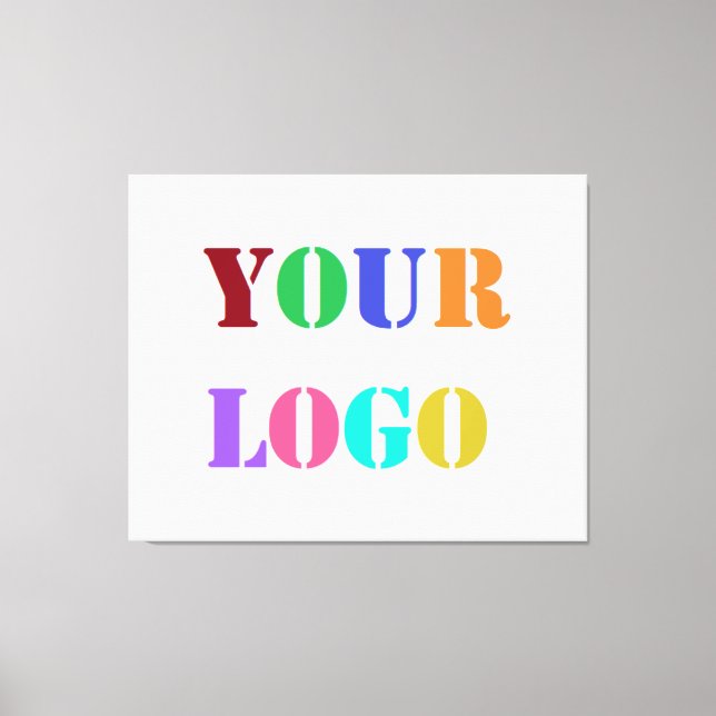 Logo-Werbefirma Canvas Print Leinwanddruck (Vorderseite)