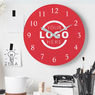 Logo-Werbemarke für kundenspezifische Unternehmen Große Wanduhr