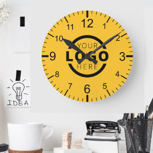 Logo-Werbemarke für kundenspezifische Unternehmen Runde Wanduhr