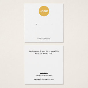 Logo-Werbeplakatkarte hinzufügen