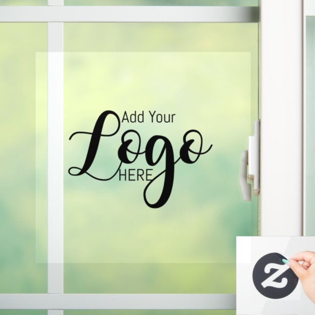 Logo-Werbeplakette Fensteraufkleber (Zuhause)