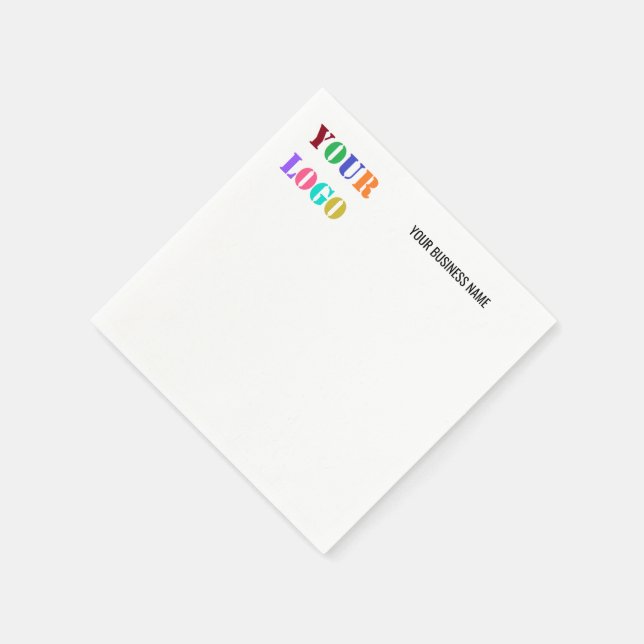 Logo-Werbevorlage für kundenspezifische Unternehme Serviette (Ecke)