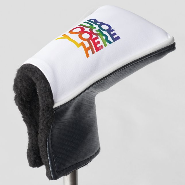 Logo "White Simple Business" Golf Headcover (3/4 Vorderseite)
